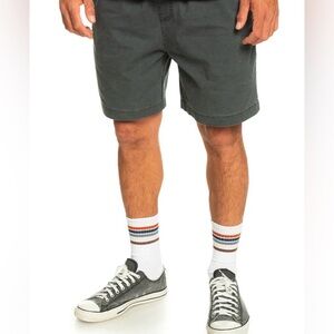Quiksilver Men's Taxer 18" Shorts Cotton Faded Gray / Blue
